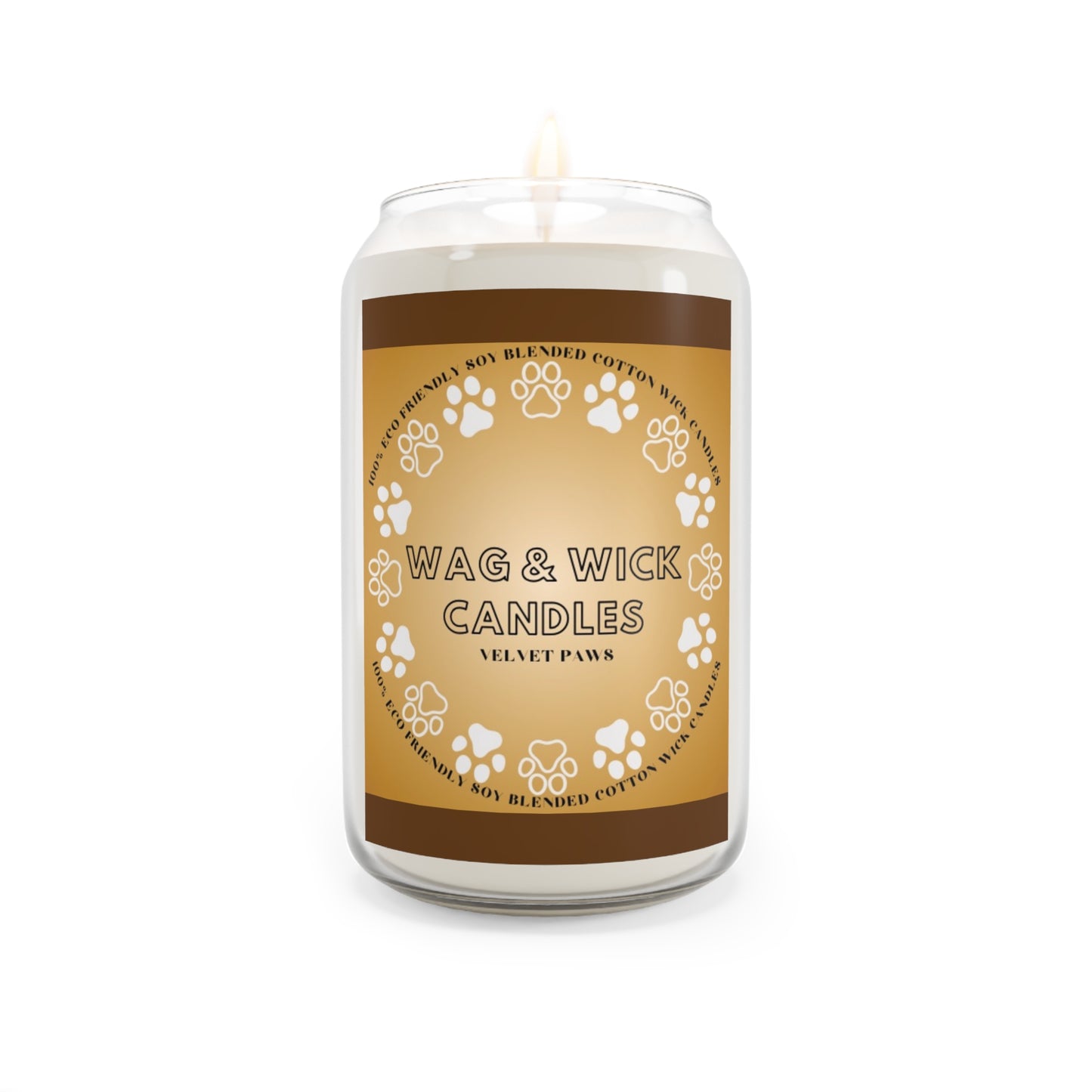 Wag & Wick Velvet Paws Scented Candle - Cozy Pet Lover's Gift