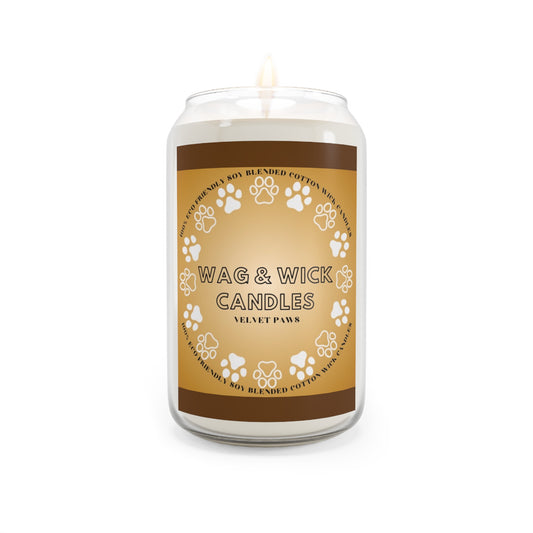 Wag & Wick Velvet Paws Scented Candle - Cozy Pet Lover's Gift