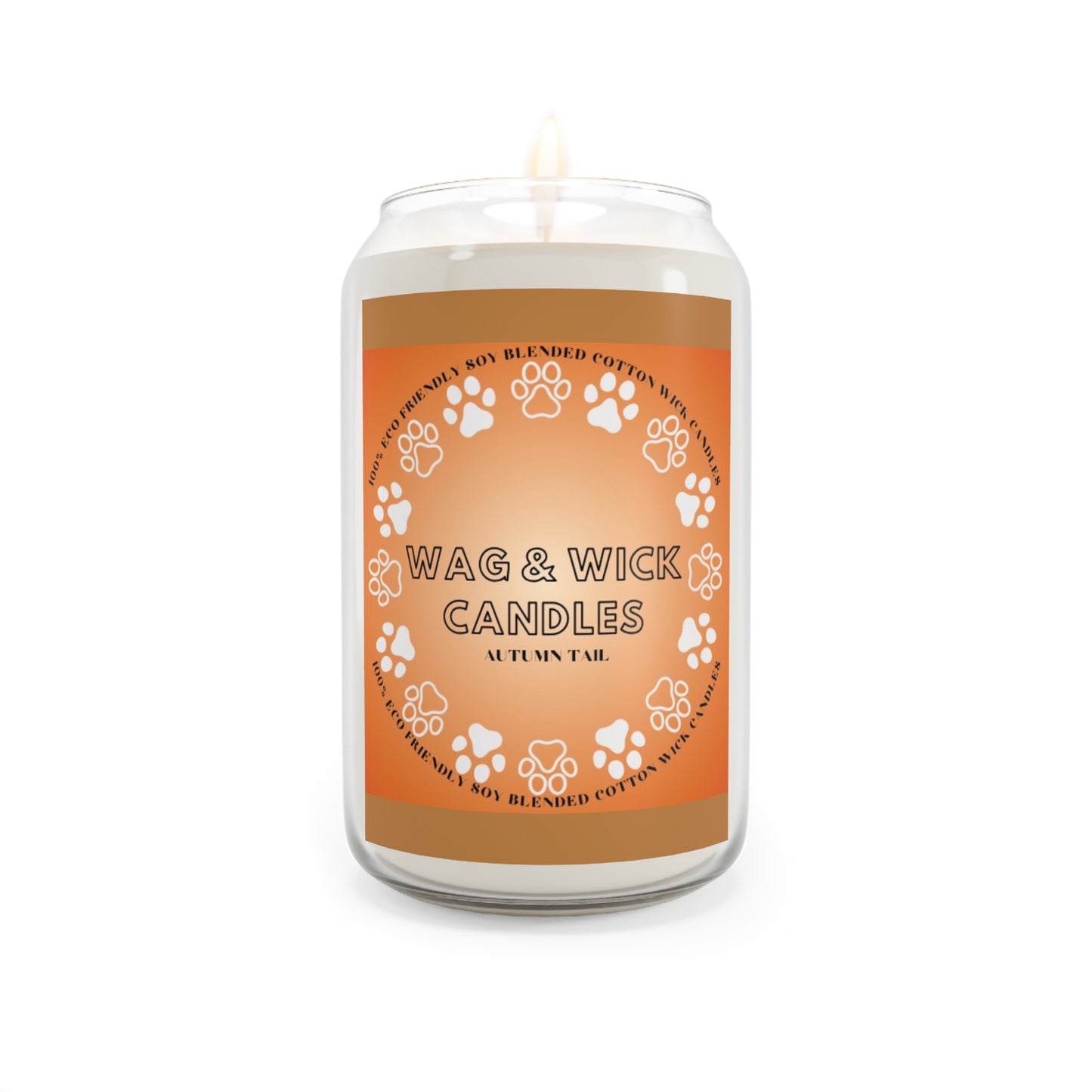Autumn Tail Scented Candle - Cozy Dog Lover Gift, 13.75oz