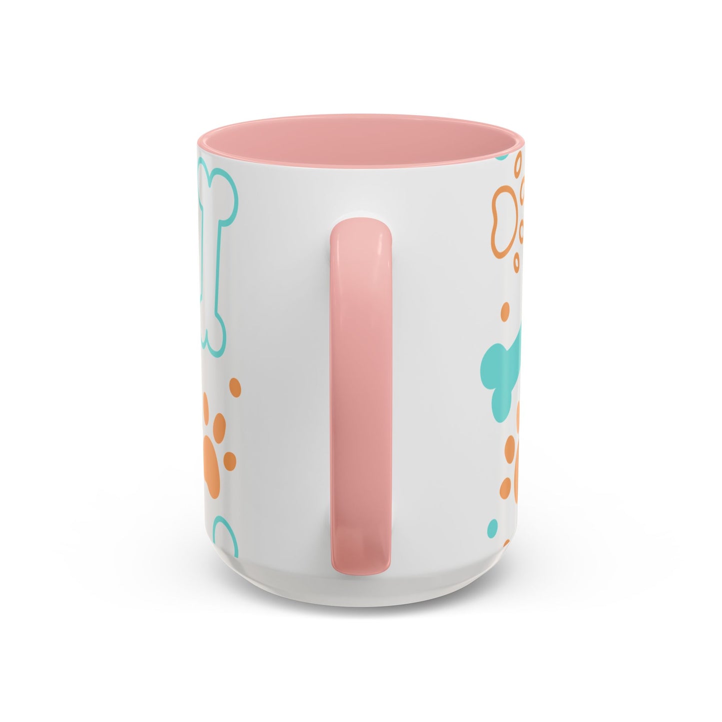 Playful Pet Paw Print Coffee Mug - Cute Dog Bones Design
